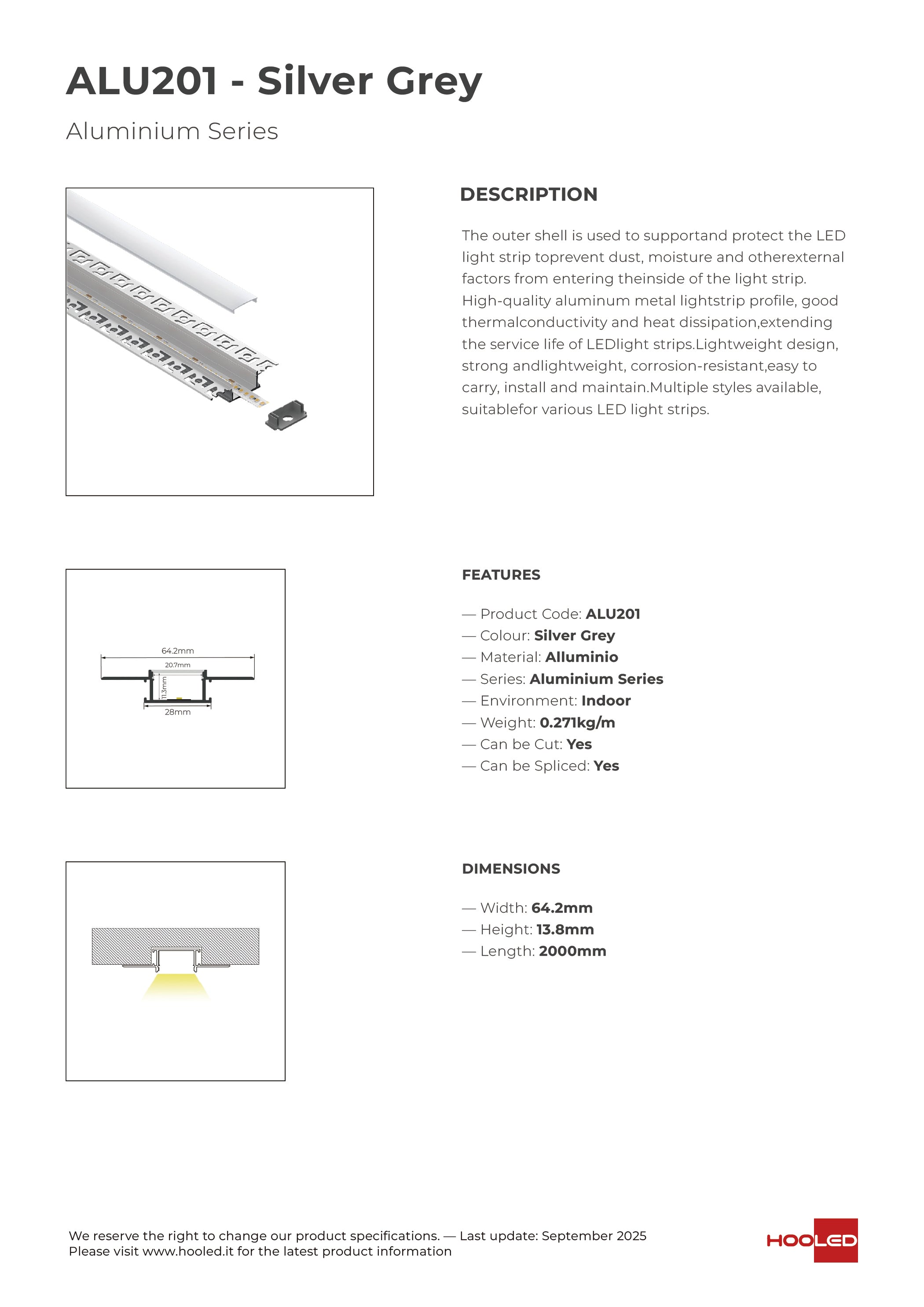Profilo Alluminio - ALU201
