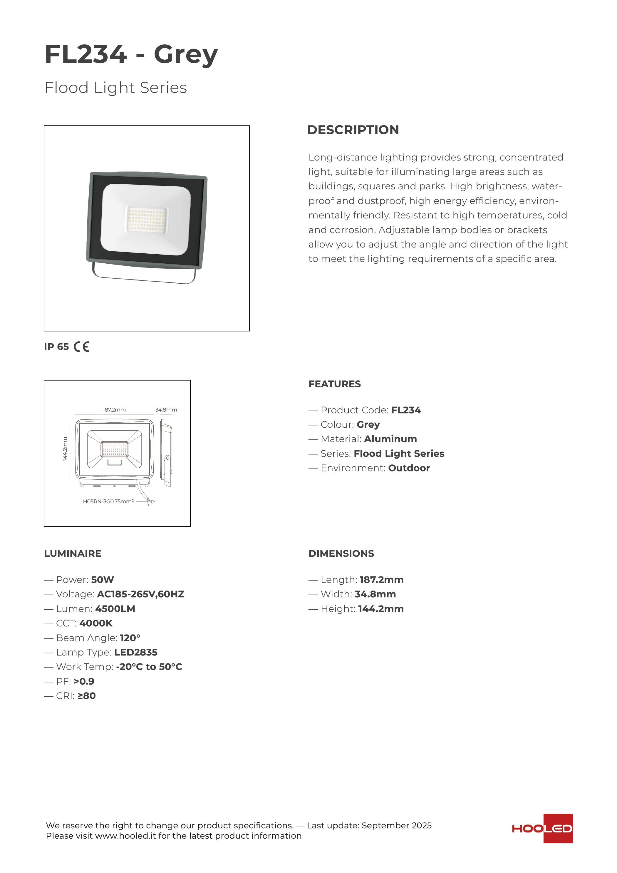 Proiettore LED Solare - FL234 FL236
