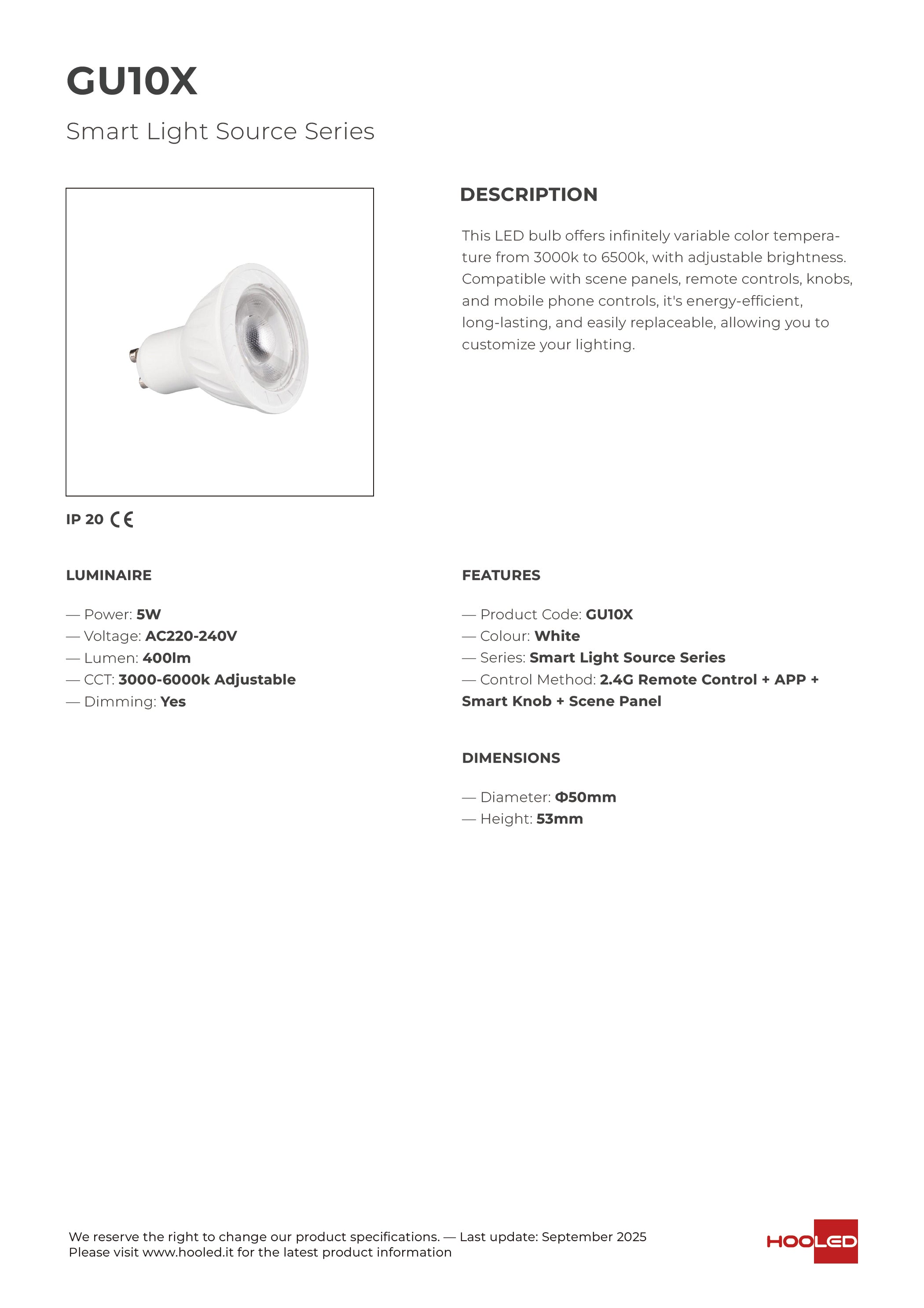 Smart Light - GU10X