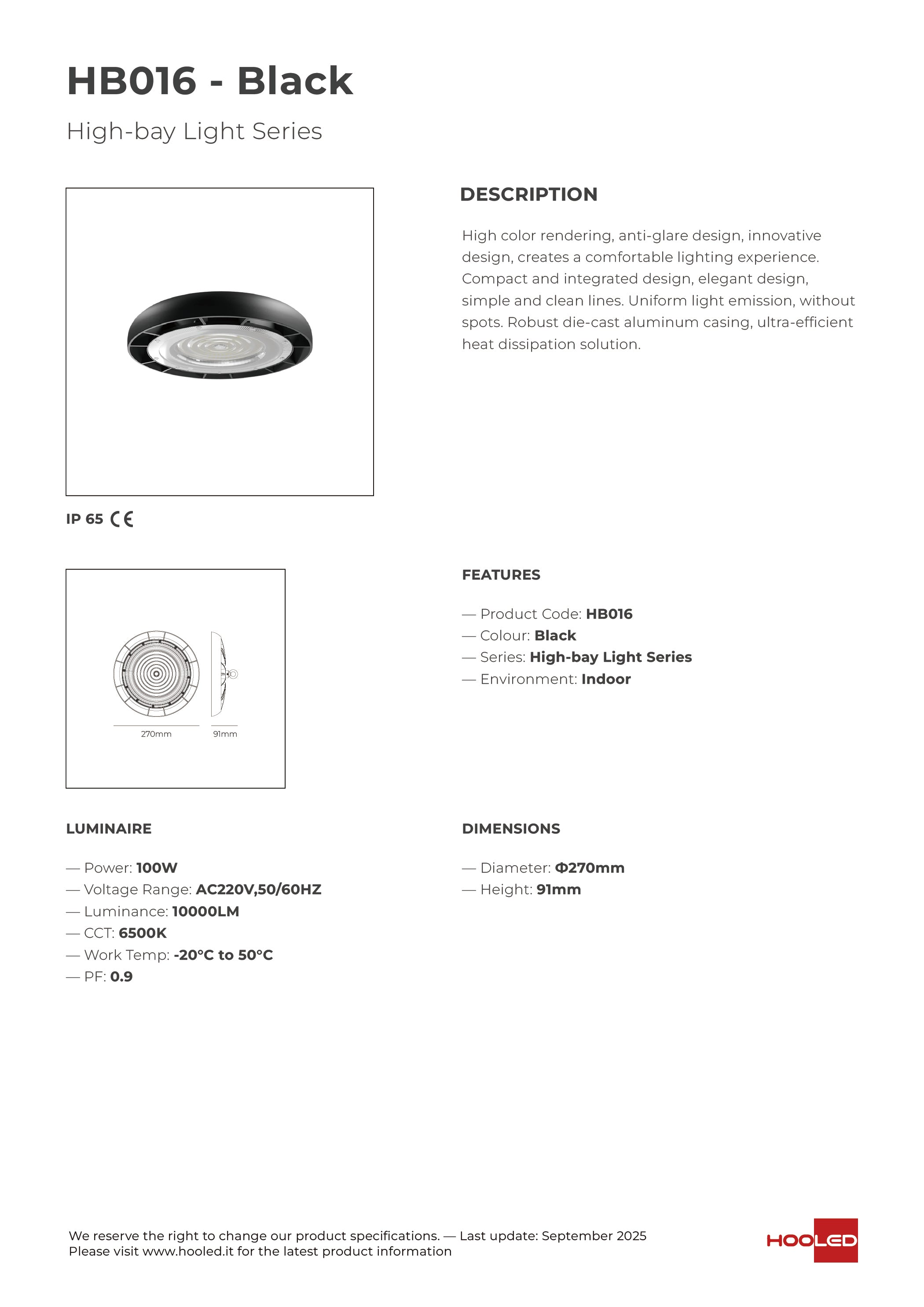 Campana LED - HB016