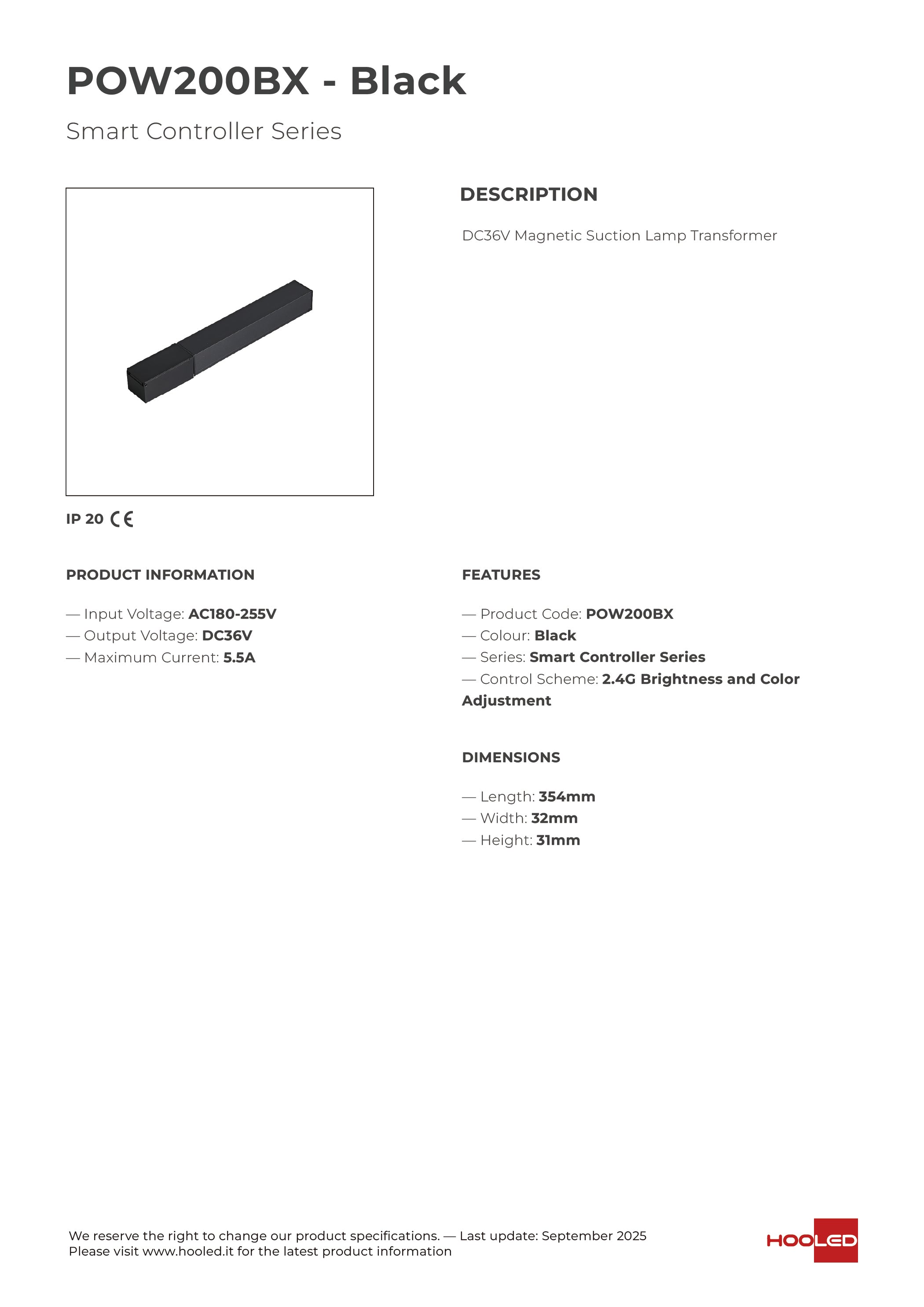 Smart Power Black/White - POW200BX POW200WX