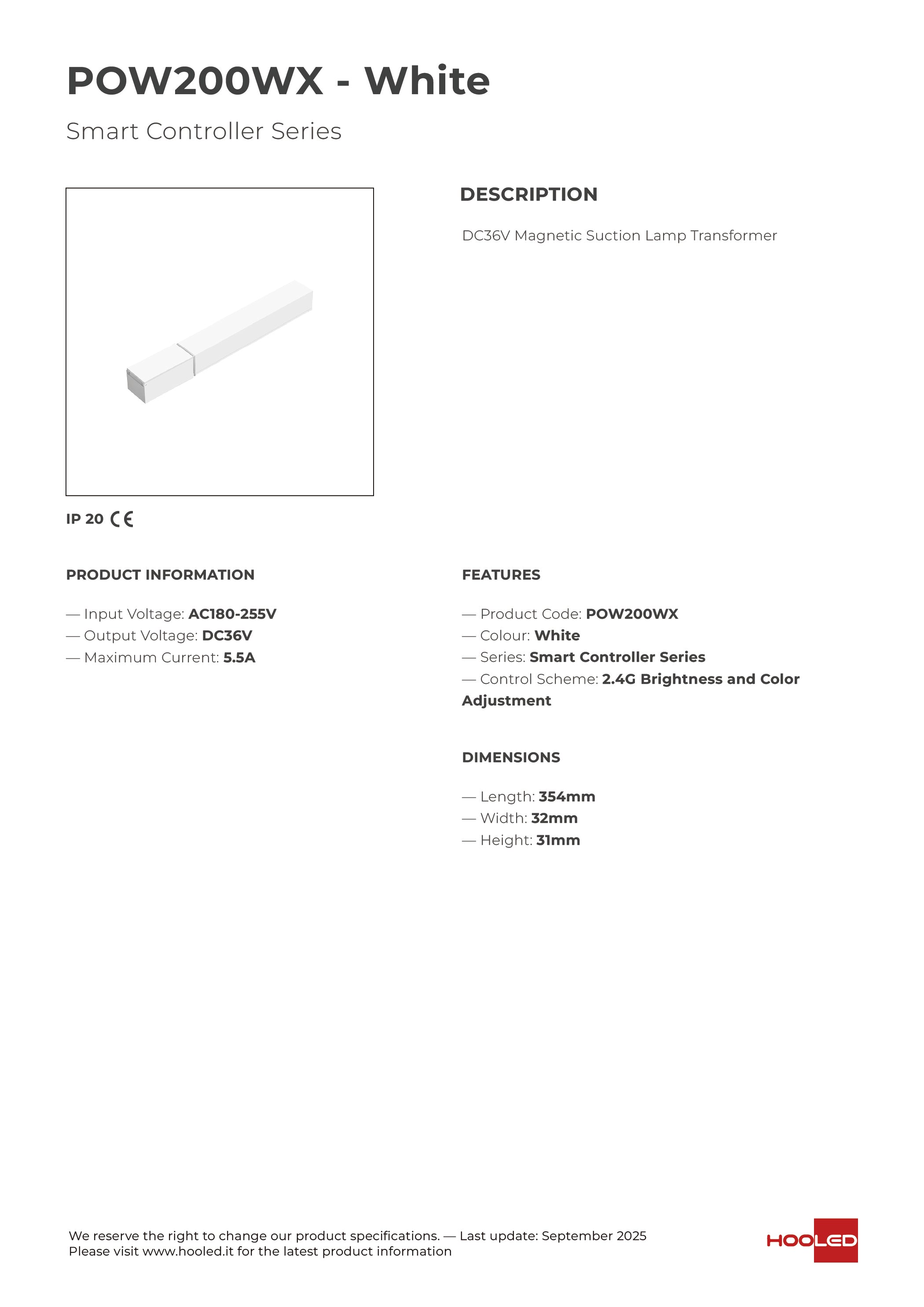 Smart Power Black/White - POW200BX POW200WX