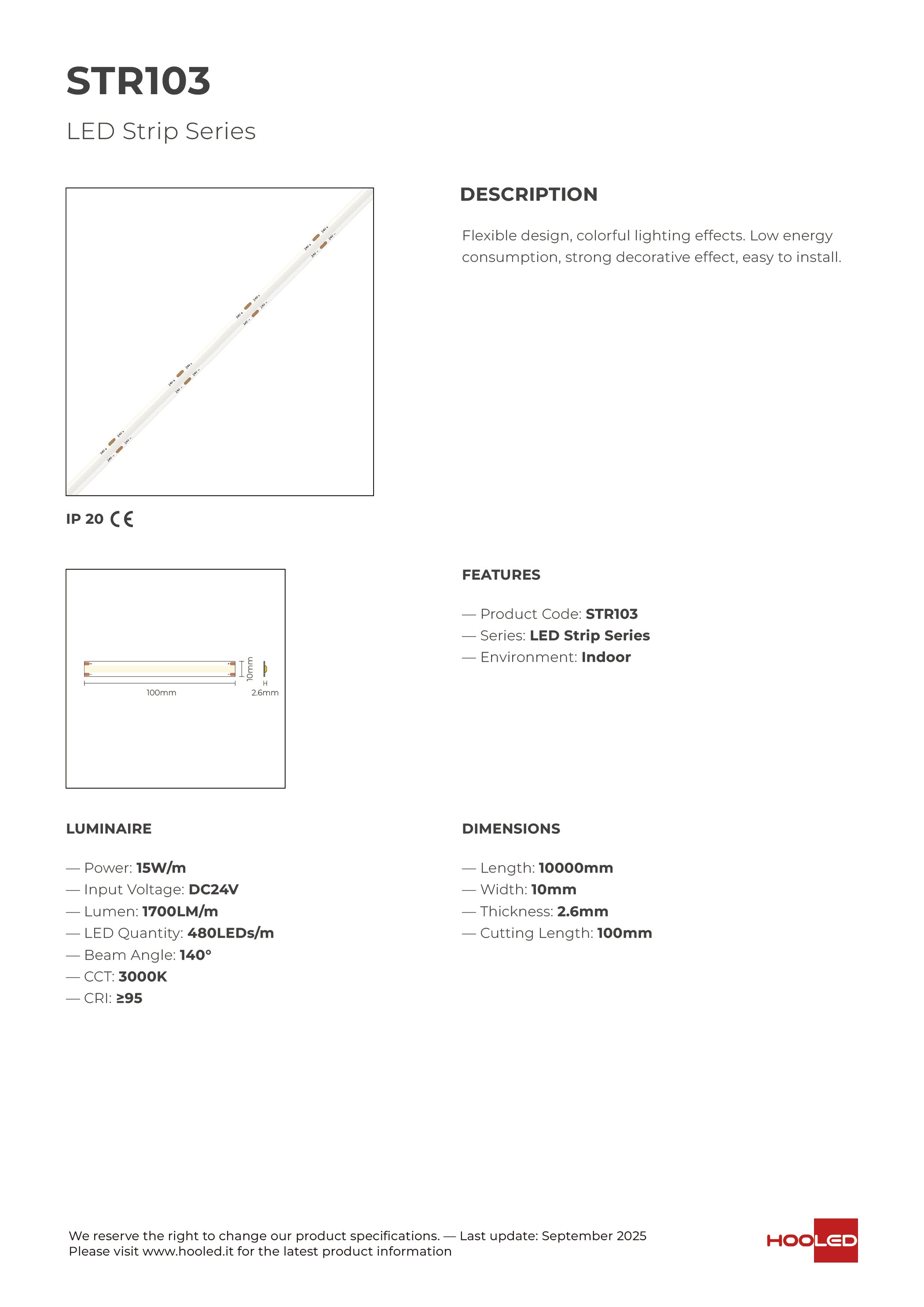Strip LED - STR103 STR104 STR106