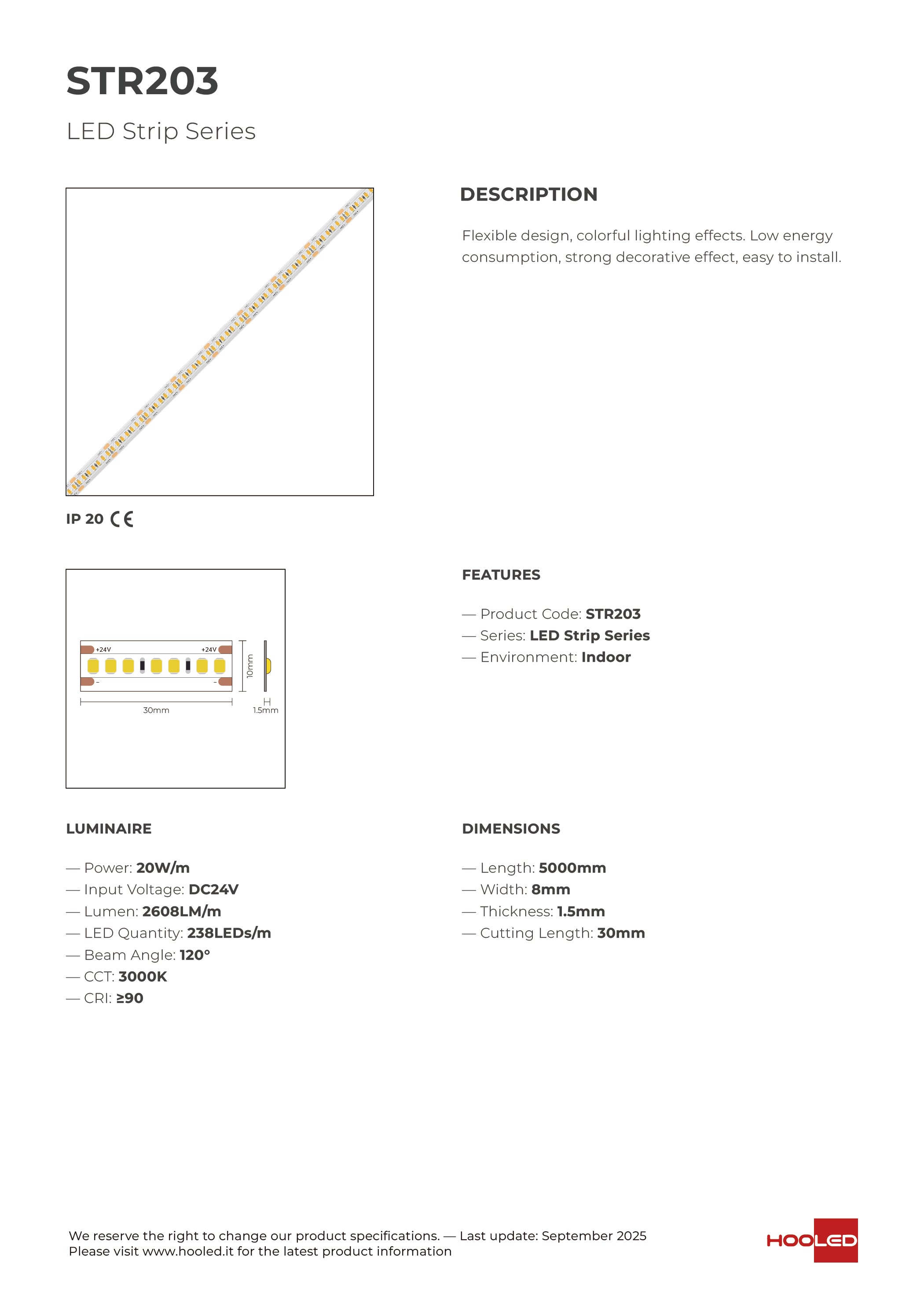 Strip LED - STR203 STR204 STR206