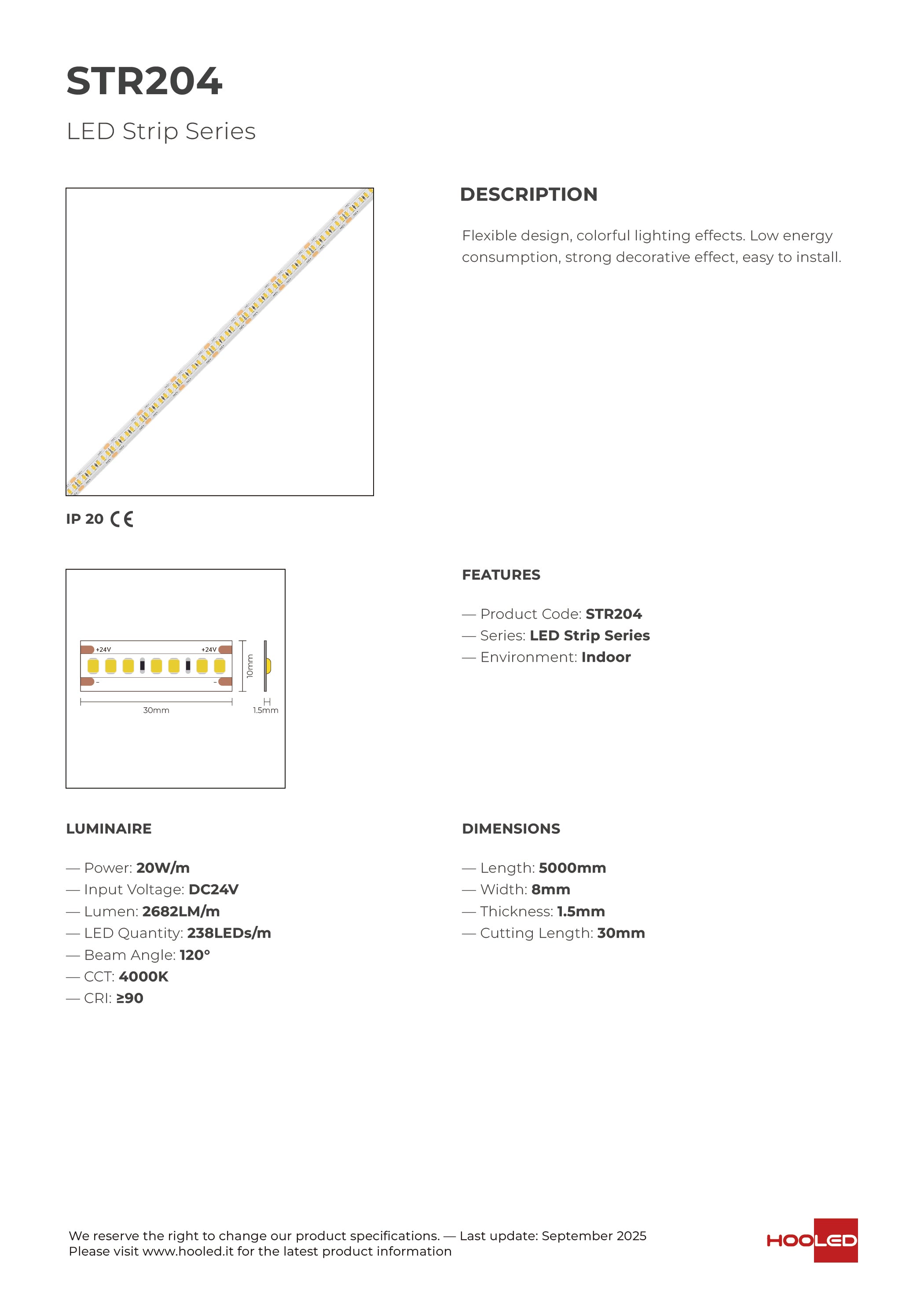 Strip LED - STR203 STR204 STR206