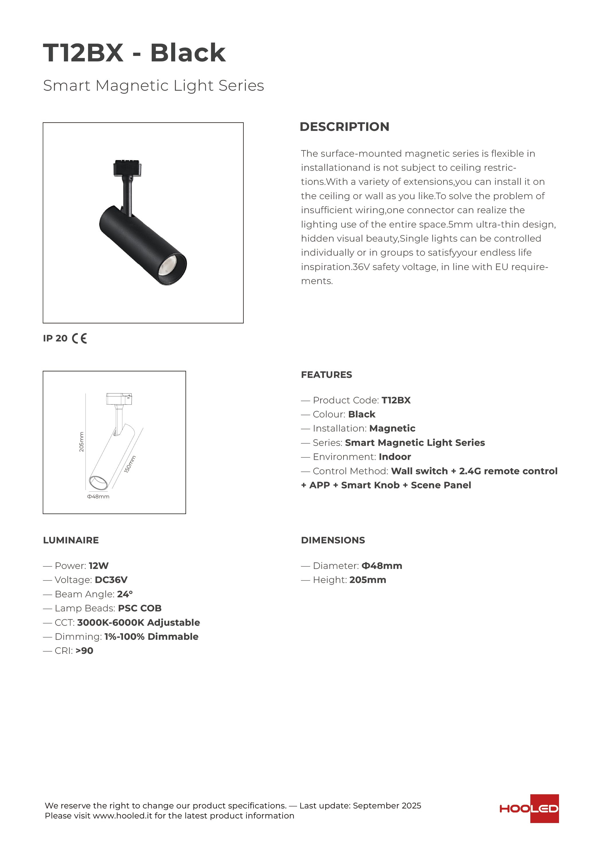 Smart Track Spot Light Black/White - T12BX T12WX