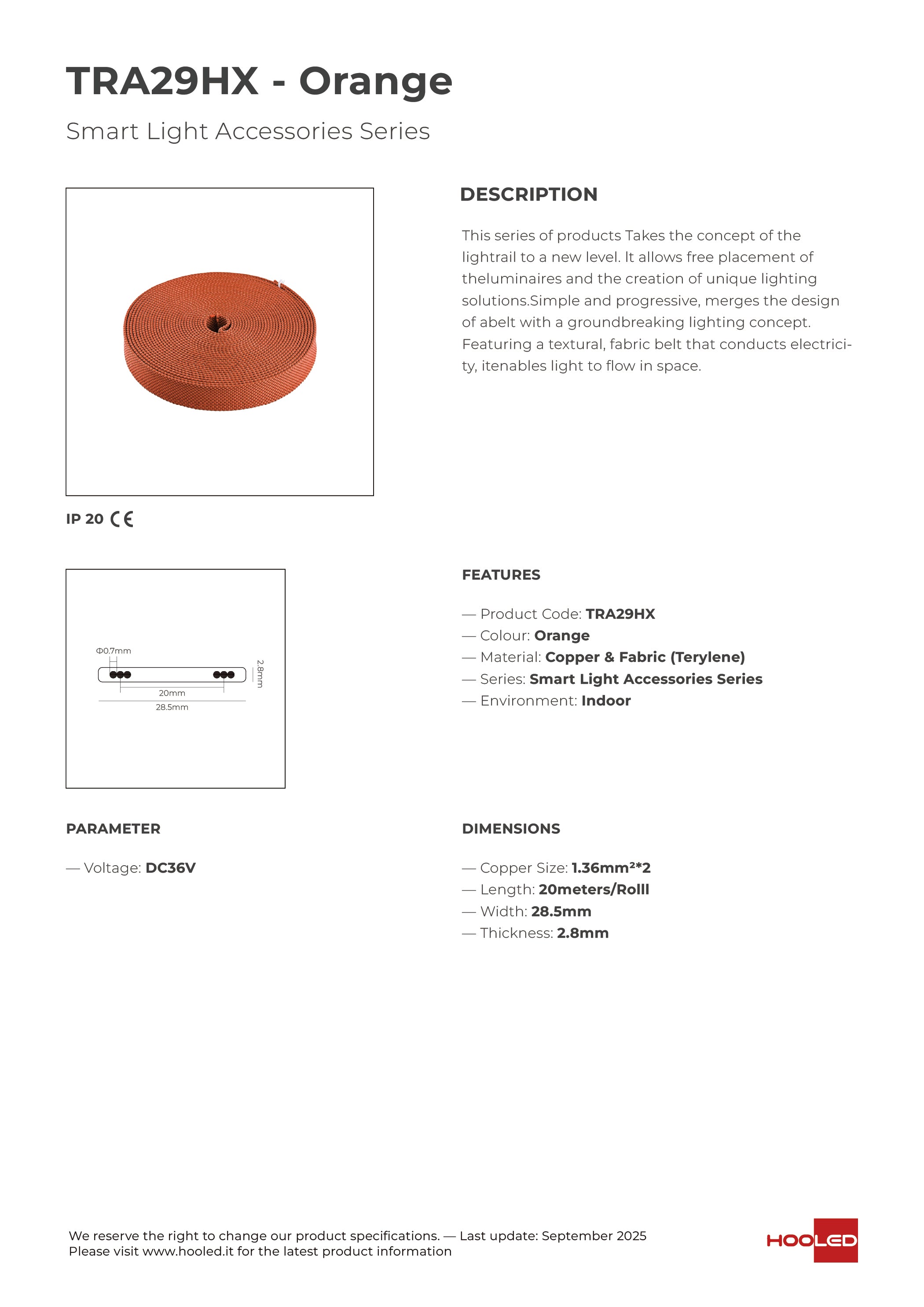 Belt Black/White/Orange/Red - TRA29BX TRA29WX TRA29HX TRA29RX