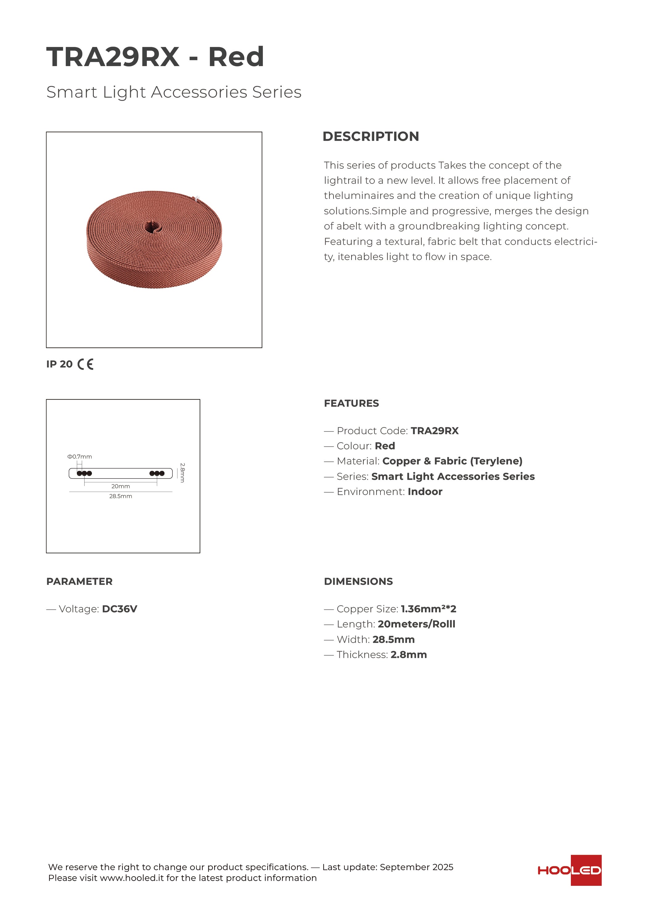 Belt Black/White/Orange/Red - TRA29BX TRA29WX TRA29HX TRA29RX