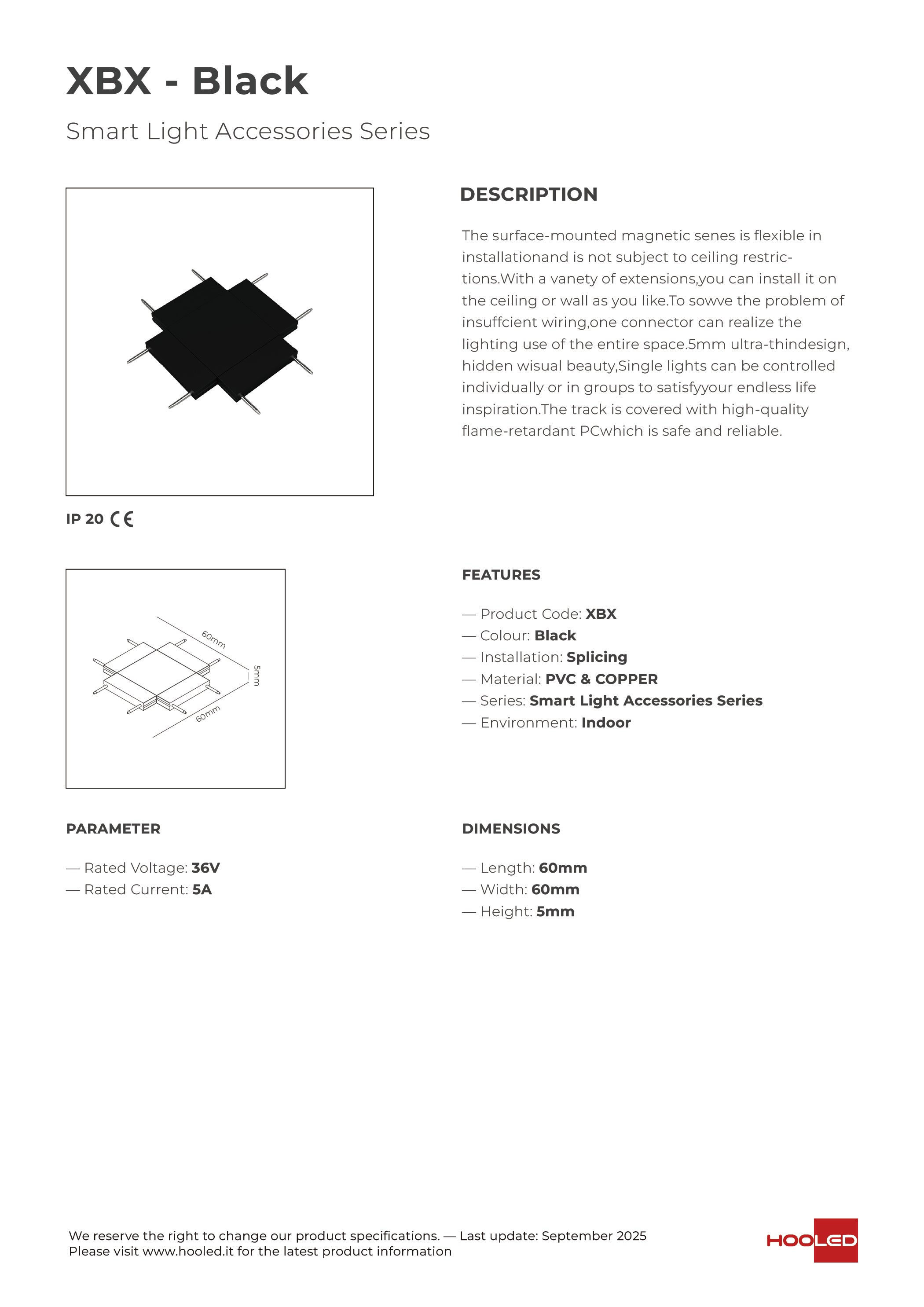 Track Connector Black/White - XBX XWX
