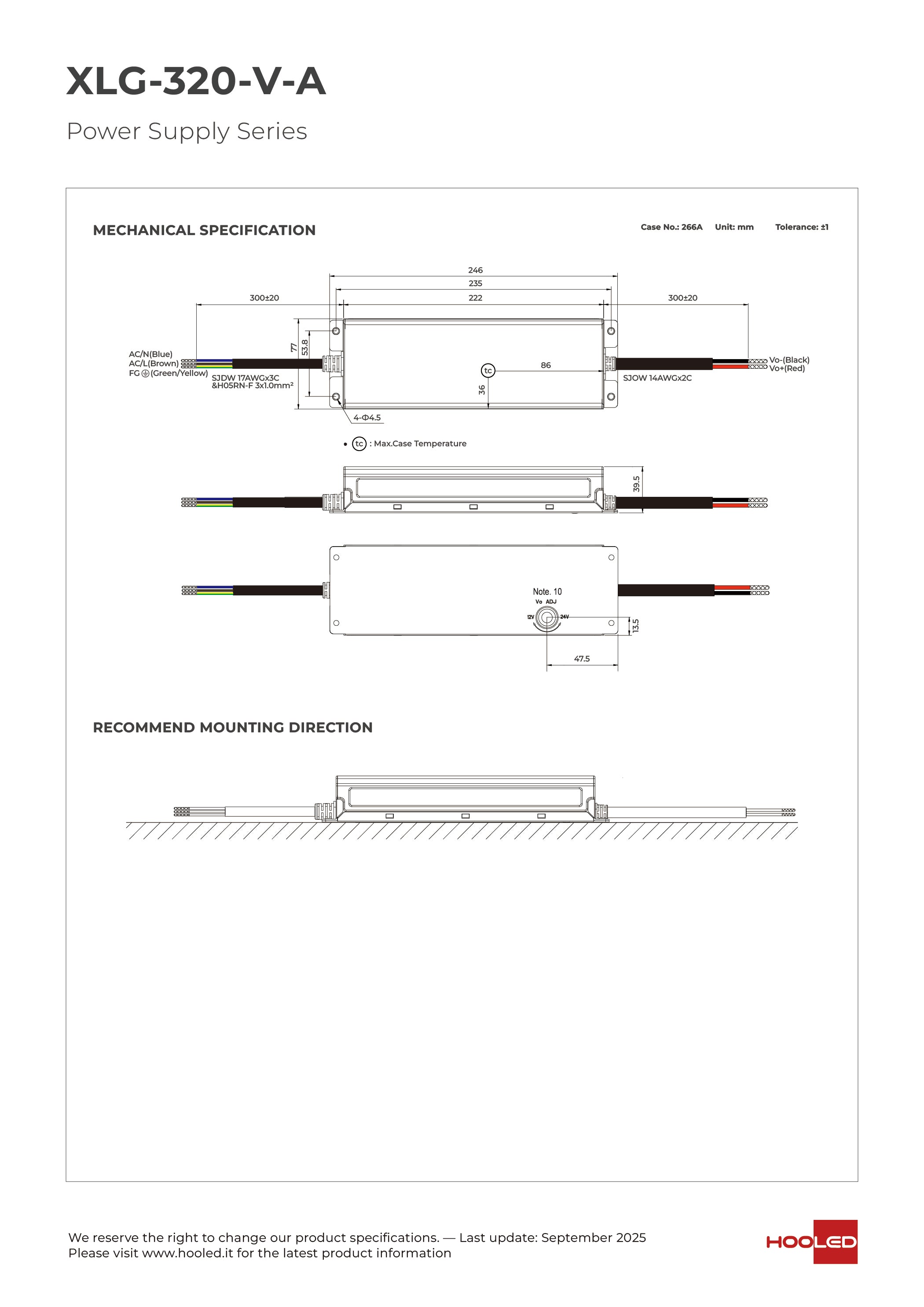 Alimentatore - XLG-320-V-A