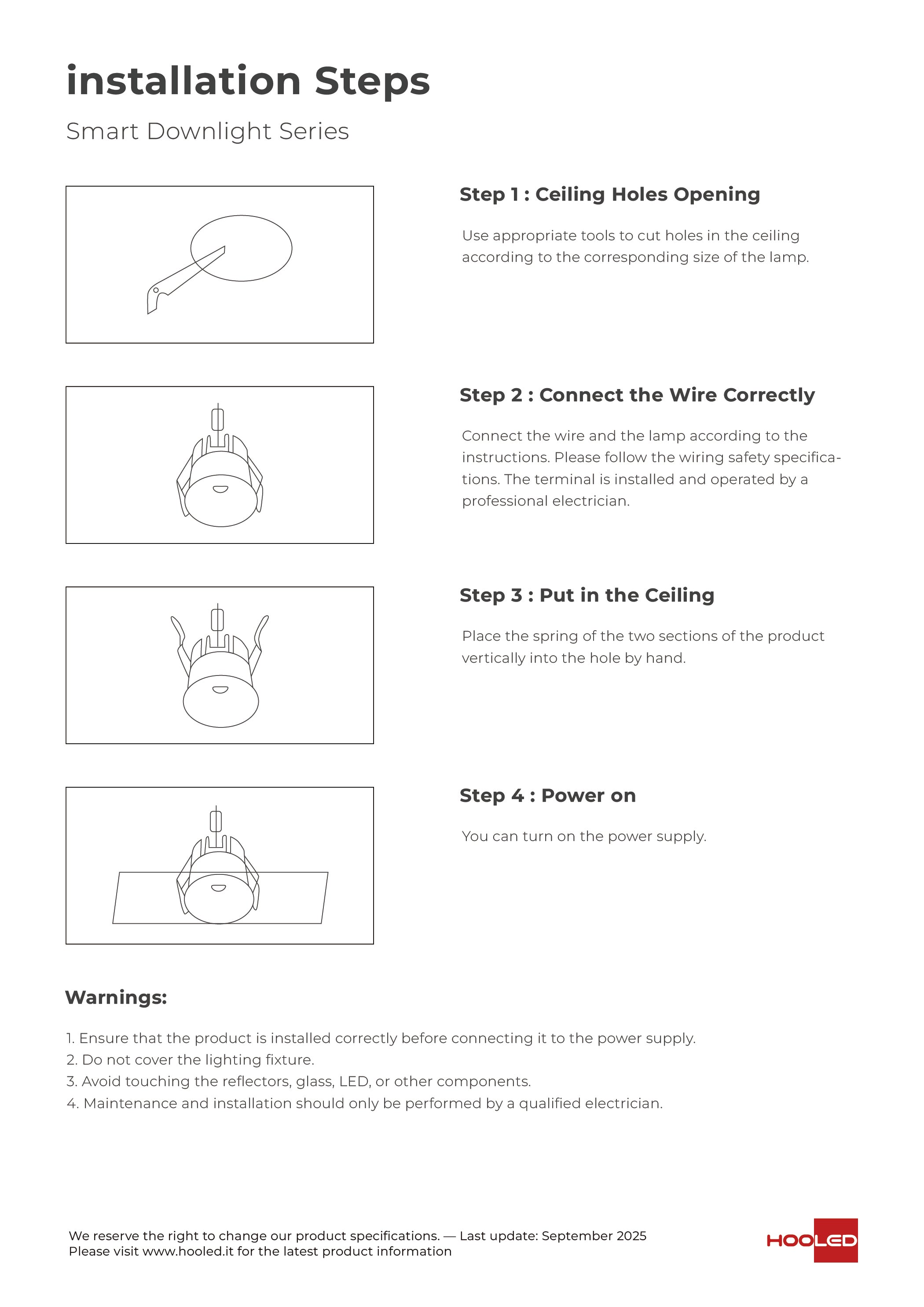 Smart Spot Light Black/White - SP012BX SP012WX