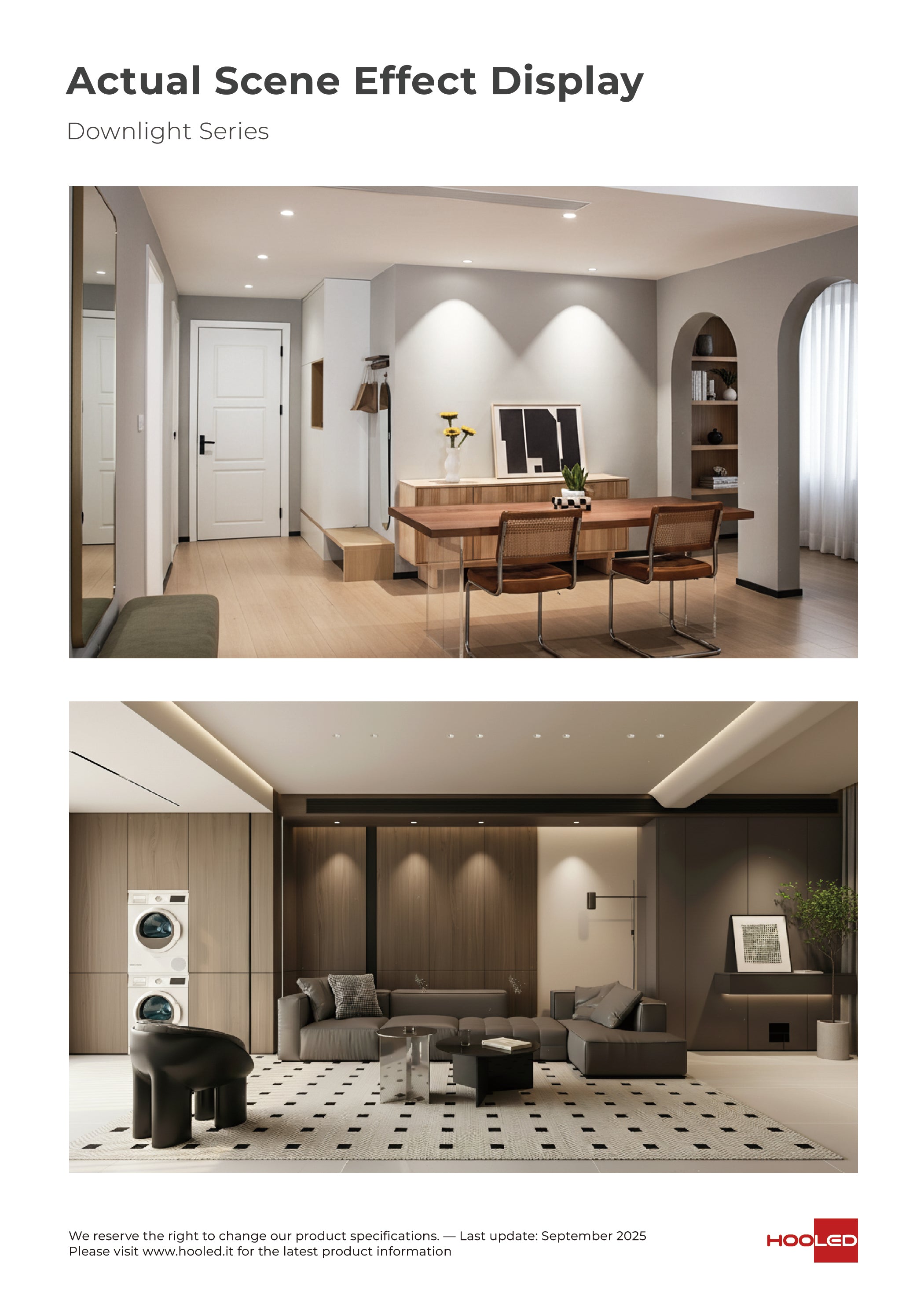 Down Light White - DOW1153W DOW1154W